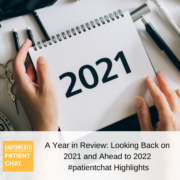 A Year in Review #patientchat Highlights