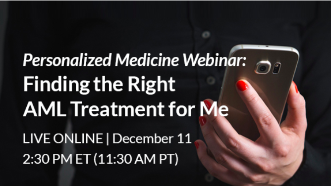 LIVE Webinar: Finding the Right AML Treatment for Me