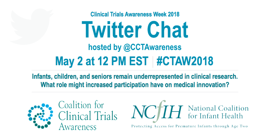 Clinical Trial Awareness Week Twitter Chat #CTAW2018